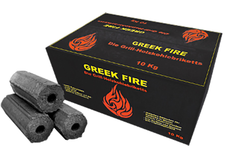 Greek Fire  - Premium Holzkohlebriketts 